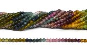 Tourmaline shaded AAA polished round 4mm strand 108 beads-beads incl pearls-Beadthemup