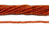 Hessonite Garnet polished round 2mm strand 170 beads-beads incl pearls-Beadthemup