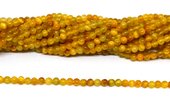 Golden Tiger Eye Polished Round 3mm strand 130 beads-beads incl pearls-Beadthemup