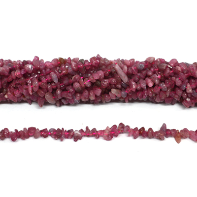 Pink Tourmaline light chip 3x5mm 40cm strand