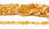 Citrine nugget 8x10mm strand 44 beads-beads incl pearls-Beadthemup