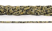 Dalmation Jasper tube 2x4mm strand 84 beads-beads incl pearls-Beadthemup