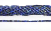 Lapis Lazuli tube 2x4mm strand 84 beads-beads incl pearls-Beadthemup