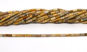 Picture Jasper tube 2x4mm strand 84 beads-beads incl pearls-Beadthemup