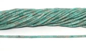 Amazonite tube 2x4mm strand 84 beads-beads incl pearls-Beadthemup