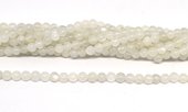 Milky Moonstone polished round 4mm strand 105 beads-beads incl pearls-Beadthemup