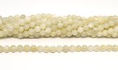 Milky Moonstone polished round 6mm strand 66 beads-beads incl pearls-Beadthemup