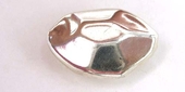 Sterling Silver Bead Oval flat 19x25mm 1k-findings-Beadthemup