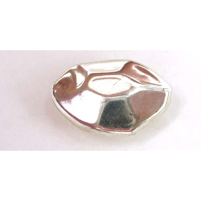 Sterling Silver Bead Oval flat 19x25mm 1k