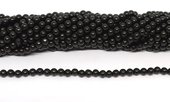 Jet polished round strand 100 beads-beads incl pearls-Beadthemup