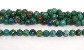 Azurite polished round 8mm strand 46 beads-beads incl pearls-Beadthemup
