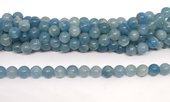 Pure Blue Calcite polished round 10mm 38 beads-beads incl pearls-Beadthemup