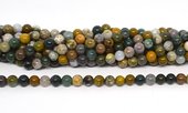 Ocean Jasper polished round 6mm strand 60 beads-beads incl pearls-Beadthemup