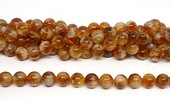 Citrine A polished round 12mm strand 32 beads-beads incl pearls-Beadthemup