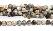 Mexican Crazy Lace Agate polished round 14mm strand 27 beads-beads incl pearls-Beadthemup