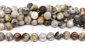 Mexican Crazy Lace Agate polished round 16mm strand 24 beads-beads incl pearls-Beadthemup
