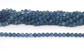 Aquamarine "Devil Blue" polished round 5mm strand 72 Beads-beads incl pearls-Beadthemup