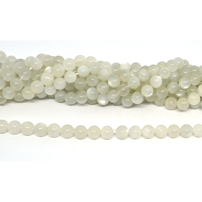 Milky Moonstone polished round 8mm 45 beads