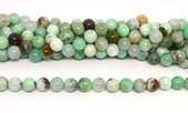 Chrysophase polished round 10mm strand 37 beads-beads incl pearls-Beadthemup