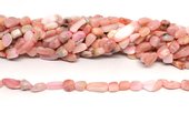 Pink Opal nugget 6x8mm strand approx 42 beads-beads incl pearls-Beadthemup