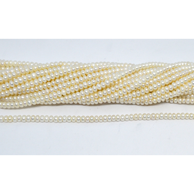 Freshwater Pearl rondel 3-4x2mm strand 142 beads