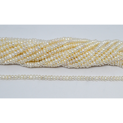 Freshwater Pearl rondel 4-5x3mm strand 104 beads
