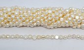 Freshwater Pearl 6-7mm Potato strand 56 beads-beads incl pearls-Beadthemup