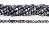 Freshwater Pearl Grey 7-8mm Potato strand 44 beads-beads incl pearls-Beadthemup