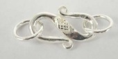 Sterling Silver Clasp "S" 25mm-findings-Beadthemup