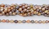 Freshwater Pearl natural pink Purple baroque 9.5-10.5mm strand 30 beads-beads incl pearls-Beadthemup
