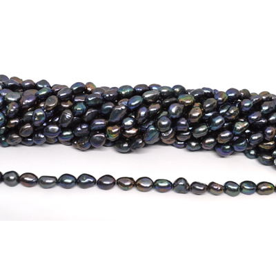 Freshwater Pearl Grey 7-8mm Potato strand 40 beads