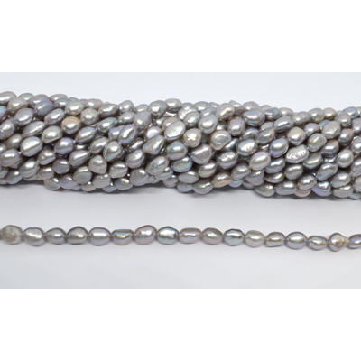 Freshwater Pearl Grey 6-7mm Baroque strand 44 beads