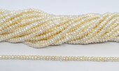Freshwater Pearl rondel 4-5x3mm strand 120 beads-beads incl pearls-Beadthemup