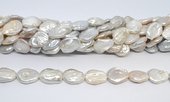 Freshwater Pearl Teardrop Coin strand 20 beads-beads incl pearls-Beadthemup