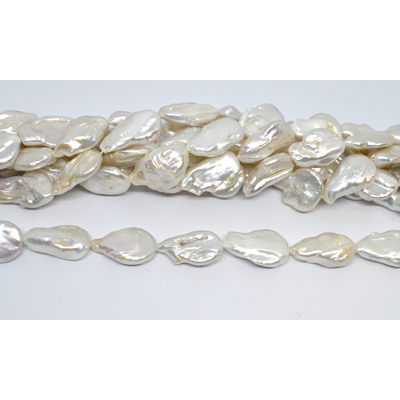 Freshwater Pearl Keshi  17-18mm strand 12 beads