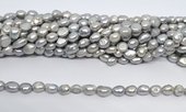 Freshwater Pearl Grey 7-8mm Baroque strand 38 beads-beads incl pearls-Beadthemup