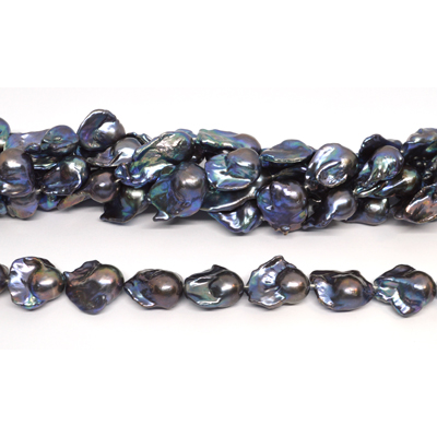 Freshwater Pearl Grey 18-20mm Baroque strand 18 beads