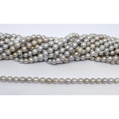 Freshwater Pearl Grey 6-7mm Potato strand 47 beads