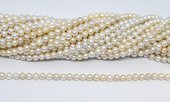 Freshwater Pearl 4.7-5.5mm almost round strand 76 beads-beads incl pearls-Beadthemup