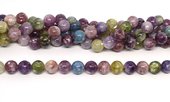 Rainbow Lepidolite polished round 12mm strand 30 beads-beads incl pearls-Beadthemup