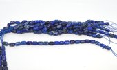 Lapis Lazuli polished barrel 6x9mm strand 19cm strand 20 beads-beads incl pearls-Beadthemup