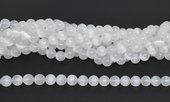 Selenite polished round 8mm strand 44 beads-beads incl pearls-Beadthemup