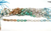 multi stone multi colour barrel 6x9mm strand 17 beads-beads incl pearls-Beadthemup