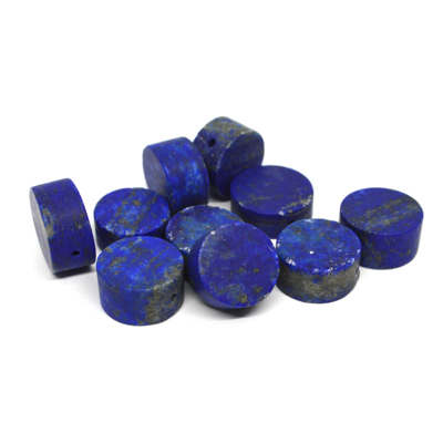 Lapis A Matt Coin 14x7mm EACH BEAD