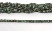 African Turquoise Faceted 6 sided Rondel 6x3mm strand 104 beads-beads incl pearls-Beadthemup