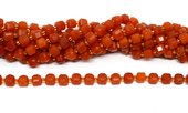 Red Aventurine faceted cube bar 8mm strand 40 beads-beads incl pearls-Beadthemup