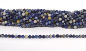 Sodalite Faceted round 4mm strand 98 beads-beads incl pearls-Beadthemup