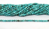 Dyed Howlite Faceted round 4mm strand 98 beads-beads incl pearls-Beadthemup