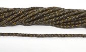 Bronzite polished rondel 2x4mm strand 220 beads-beads incl pearls-Beadthemup