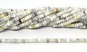 Dentric Opal polished rondel 2x4mm strand 170 beads-beads incl pearls-Beadthemup